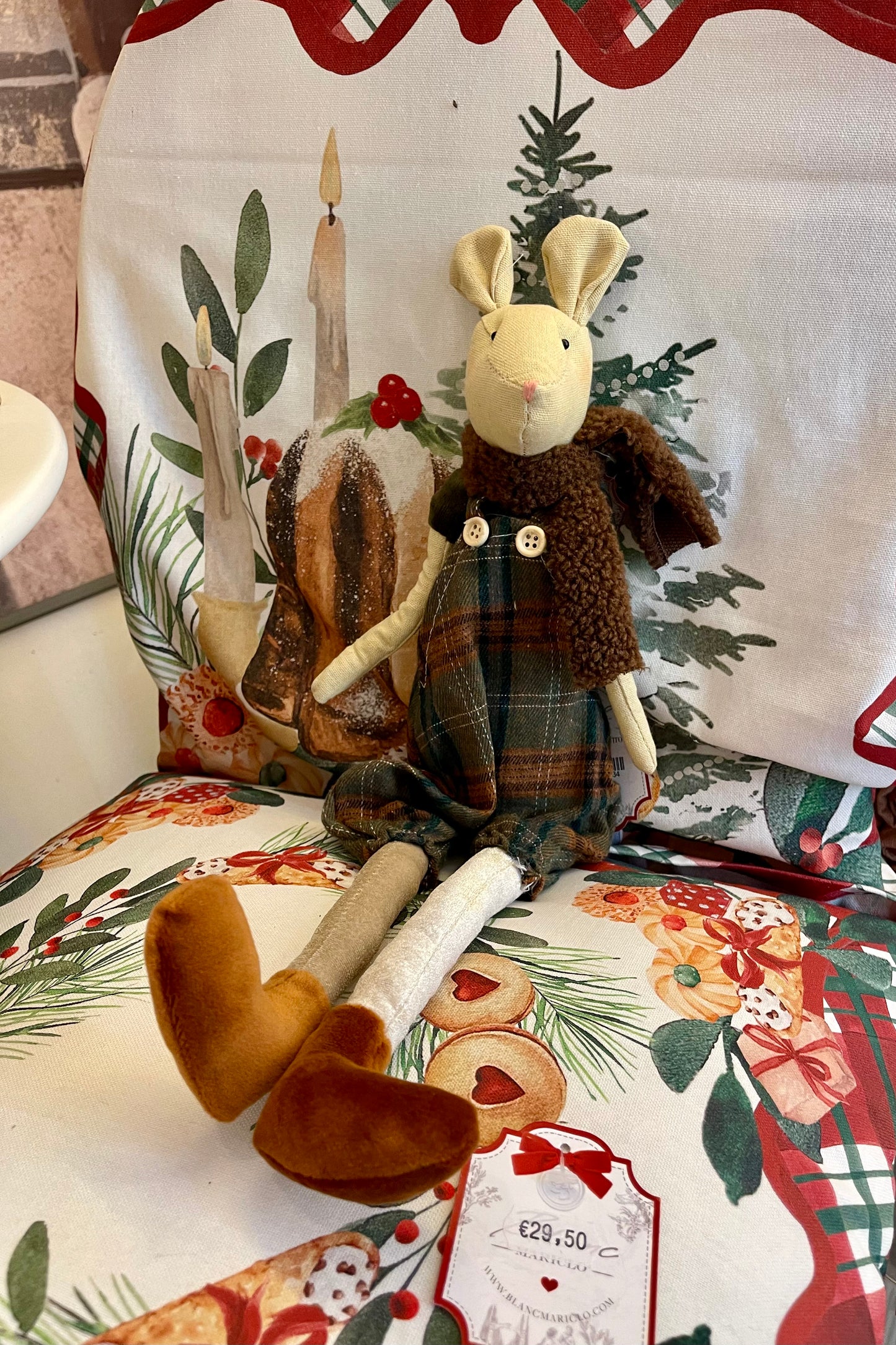 Mr Souris poupée de chiffon