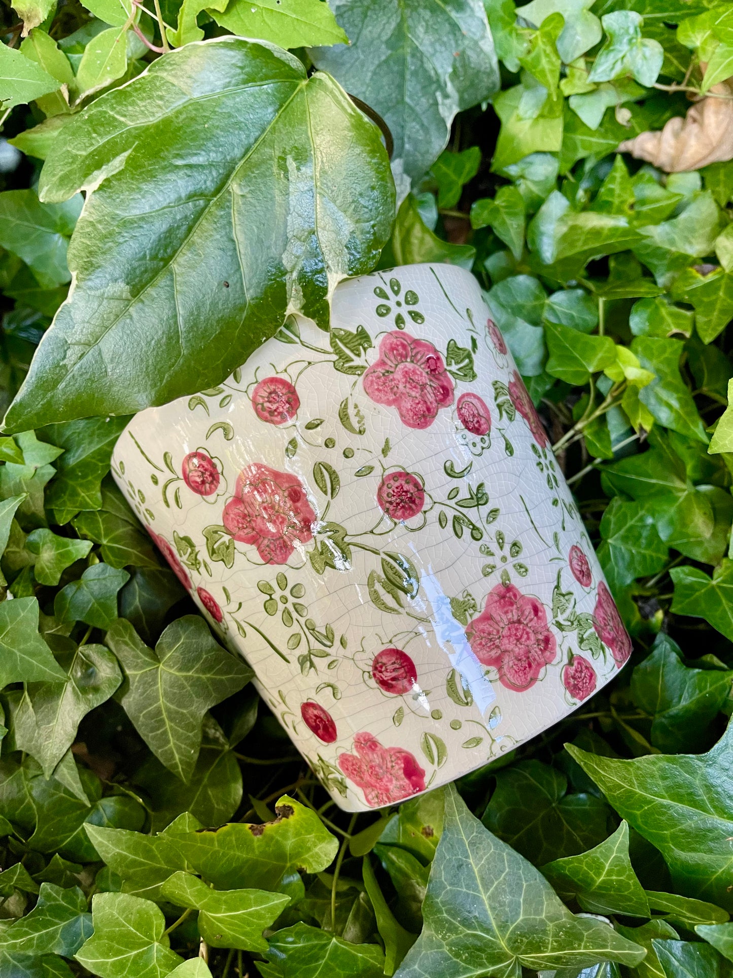 Cache pot rosa