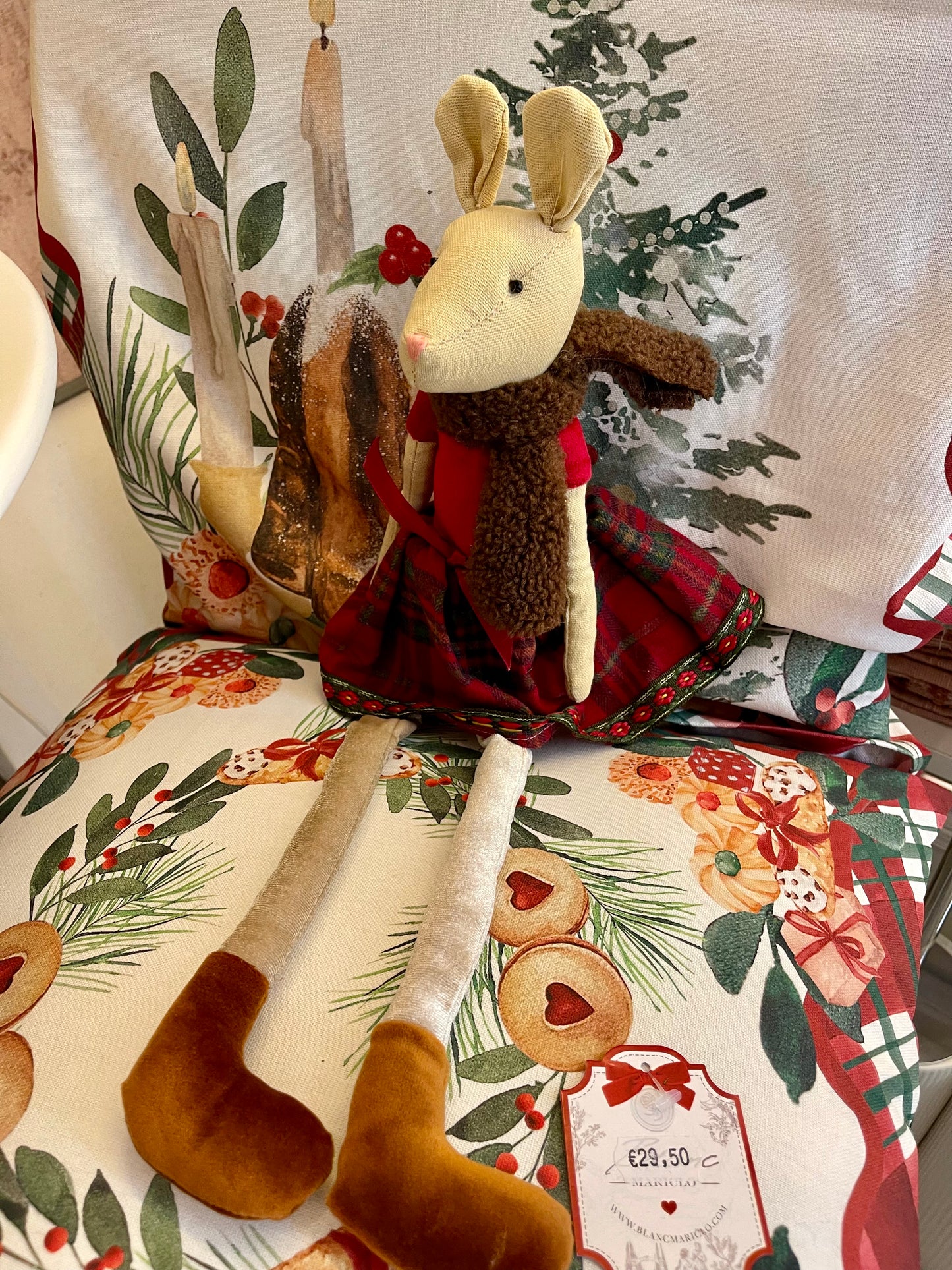 Mme souris poupée de chiffon