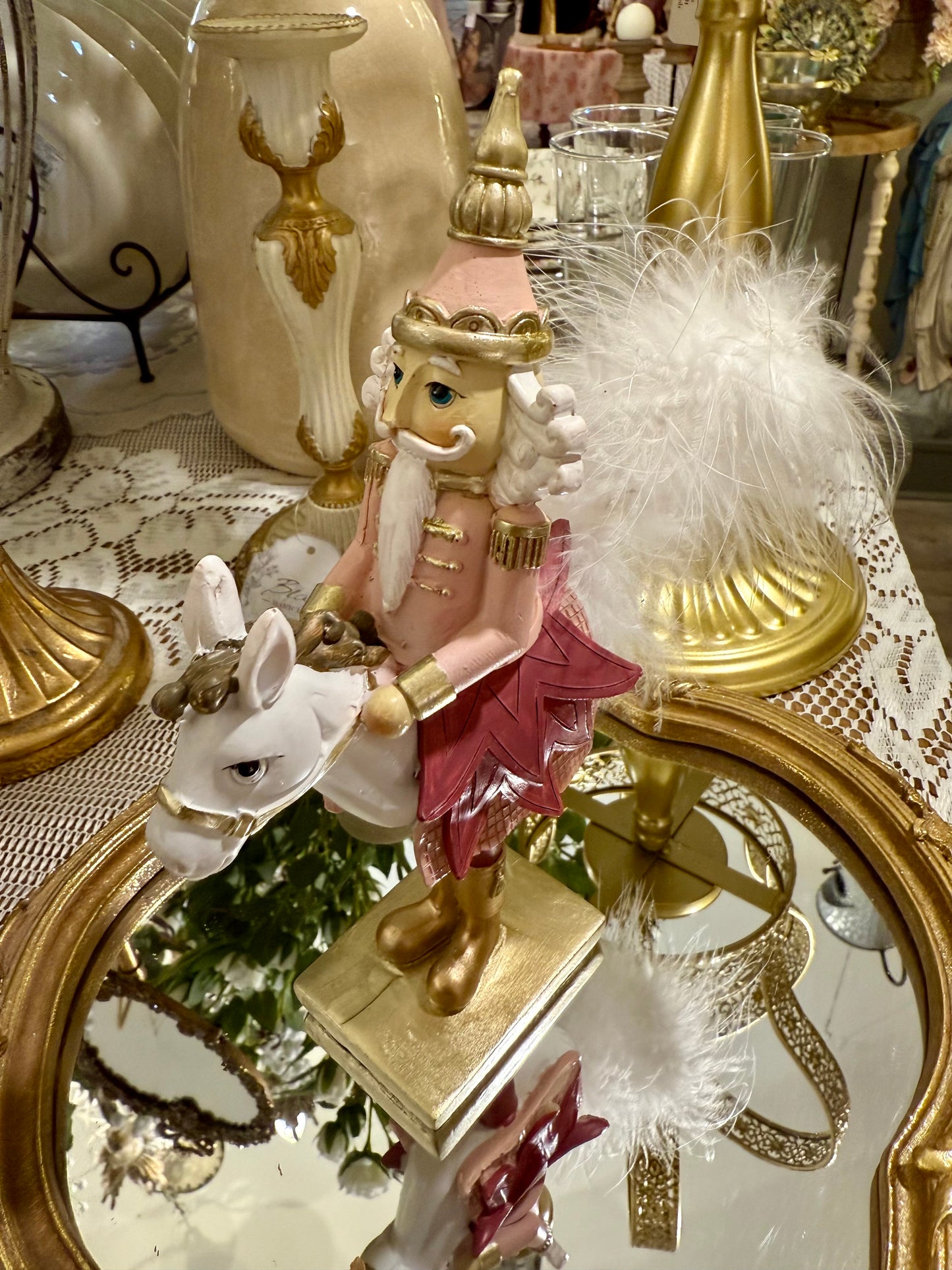 Casse-Noisette Cavalier Rose