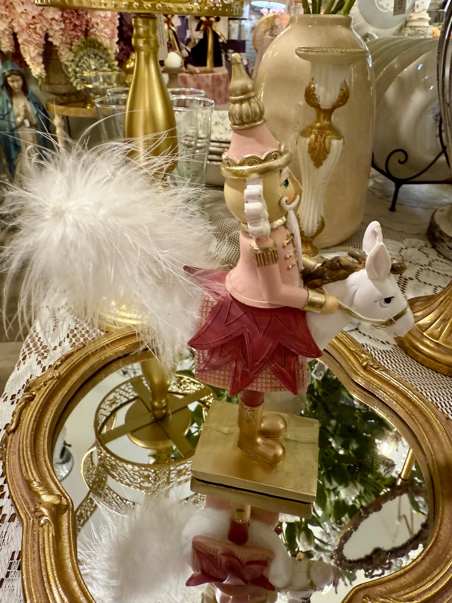 Casse-Noisette Cavalier Rose