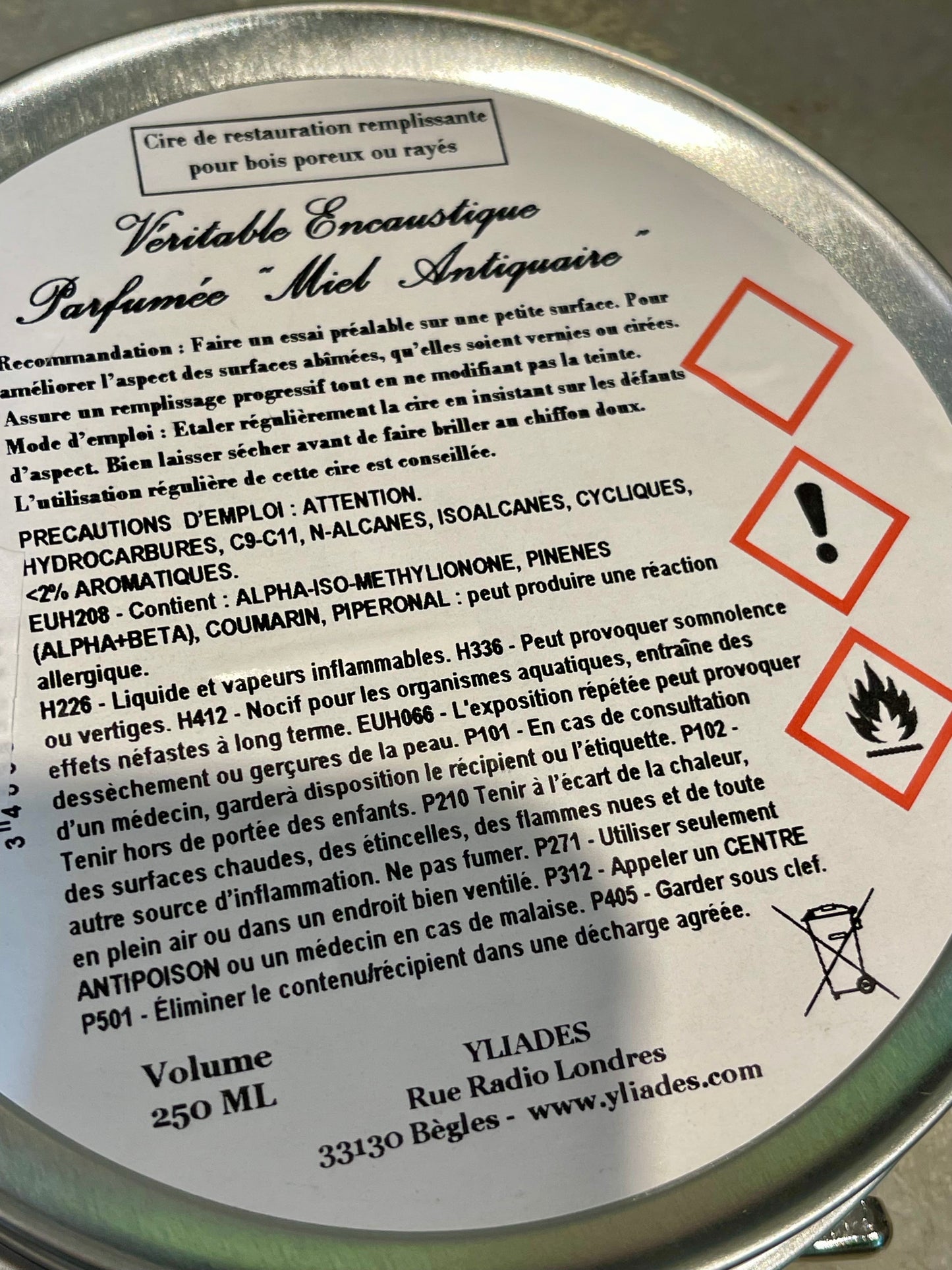 Véritable encaustique parfumé