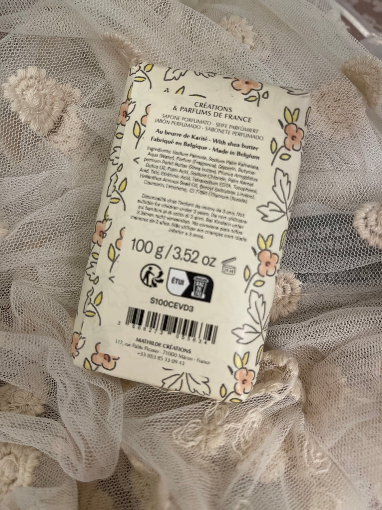 Savon parfumé "Vanille Dorée"