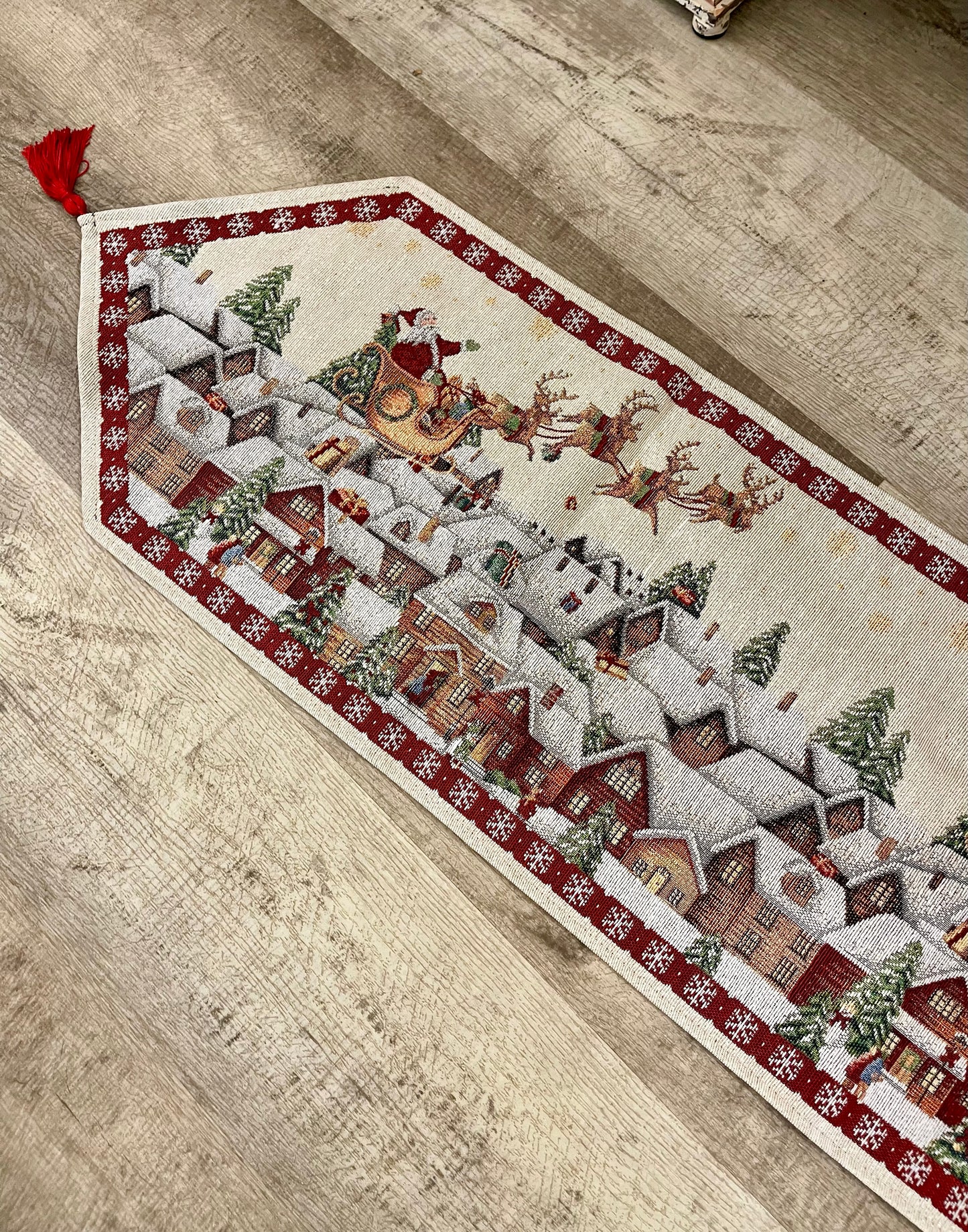Chemin de table la route du père Noël