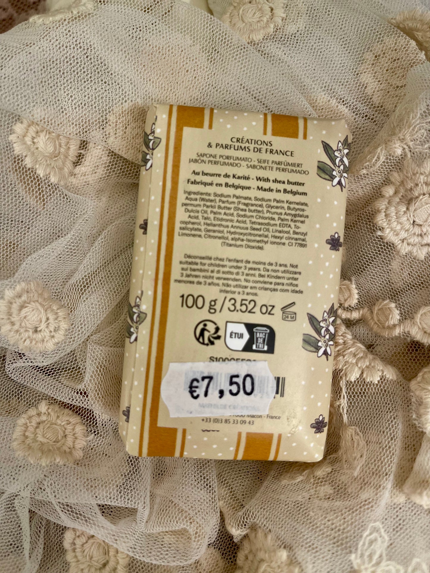 Savon parfumé "Fleur d'Oranger"