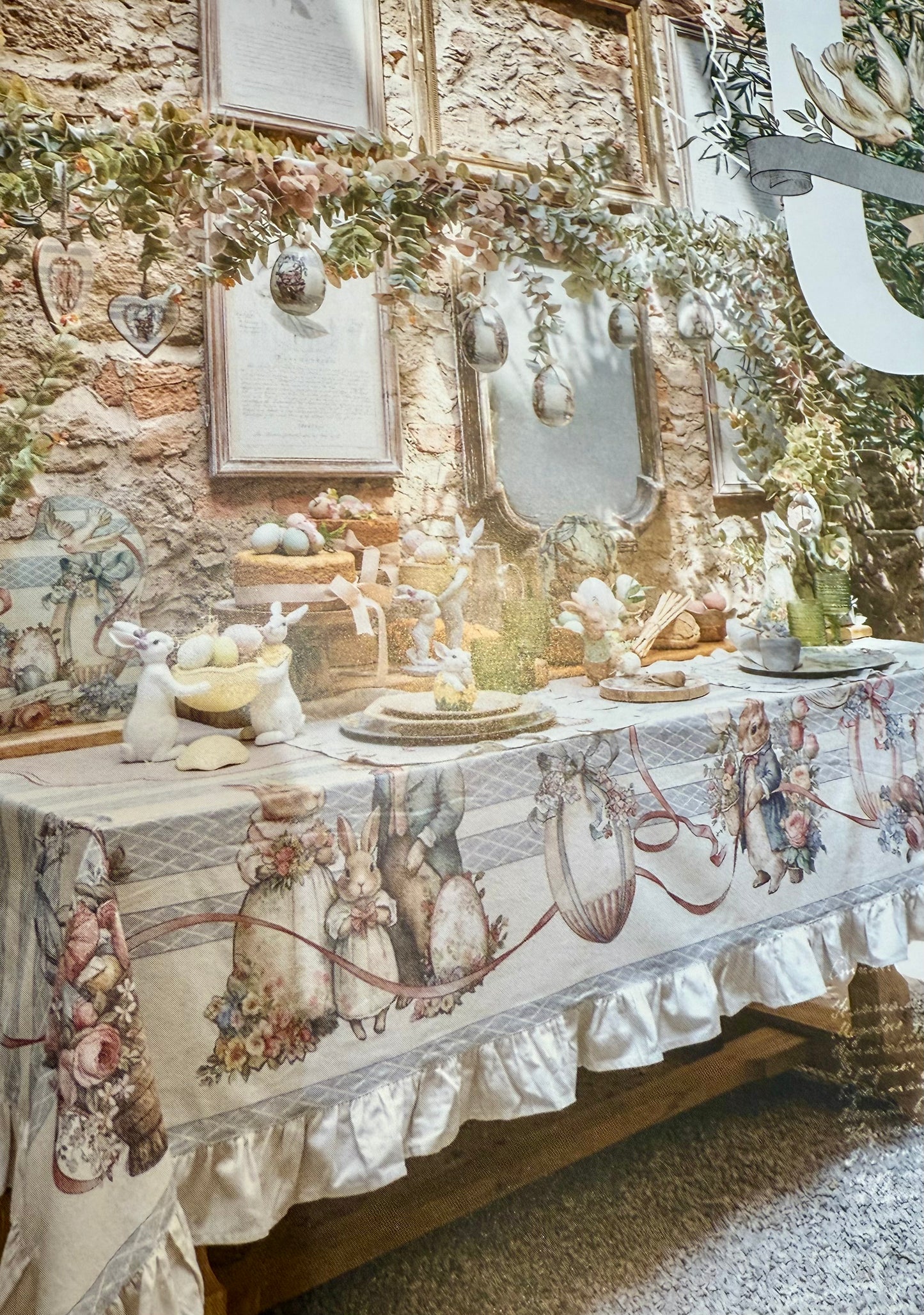 🐰 Nappe « Joyeuse Pâques »