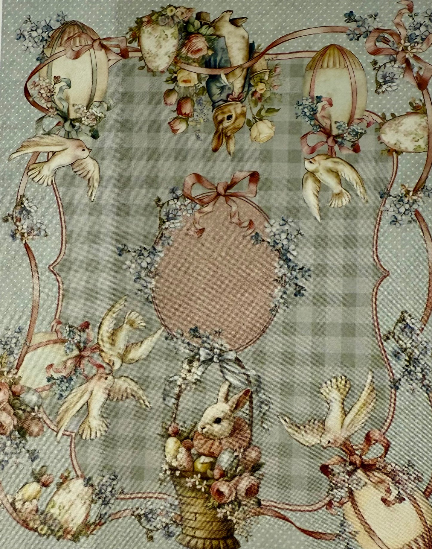 Nappe Enduite Lapins de Pâques