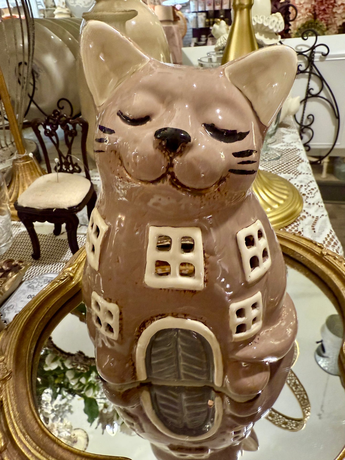 Photophore Maison Chat