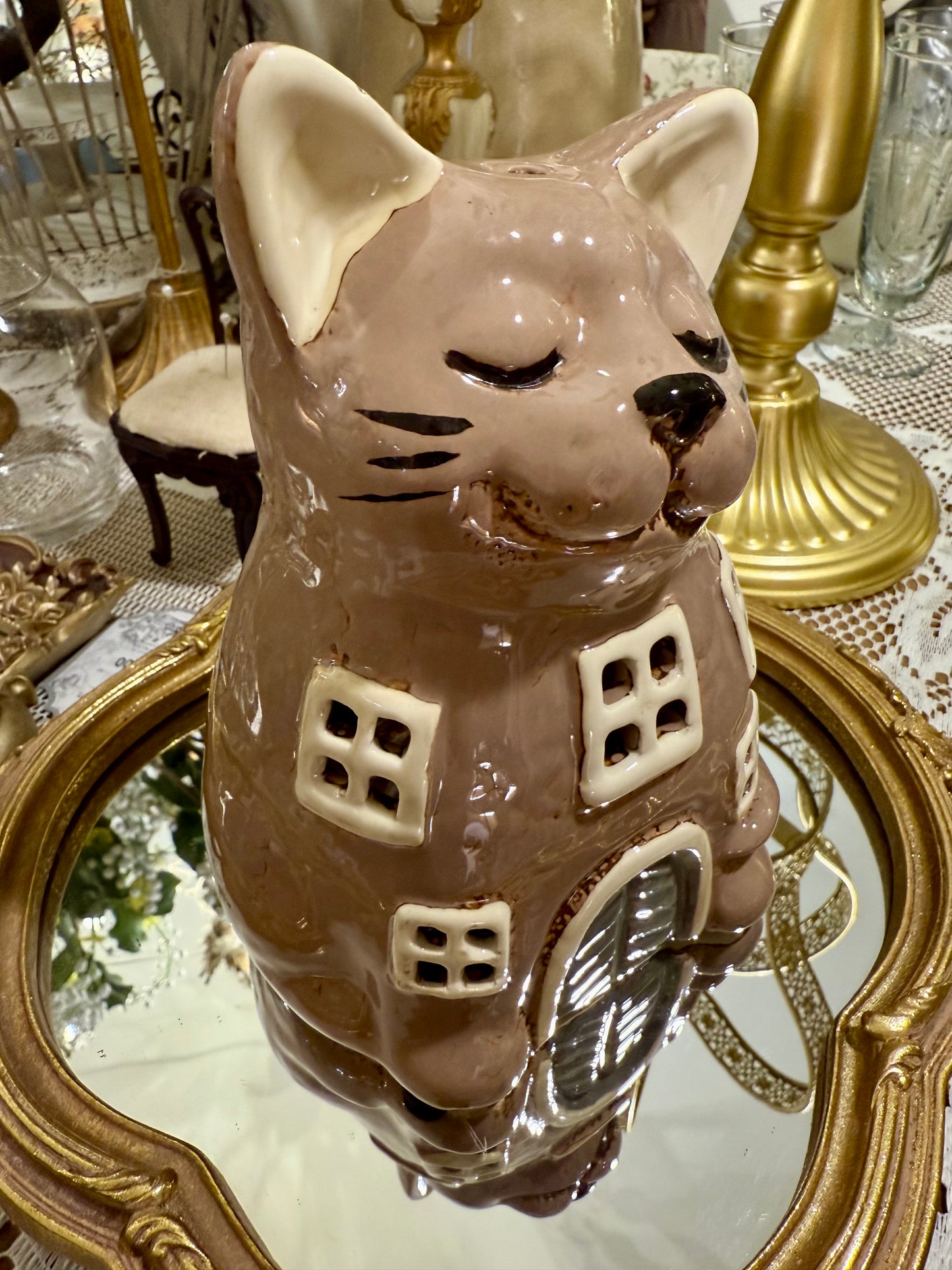Photophore Maison Chat