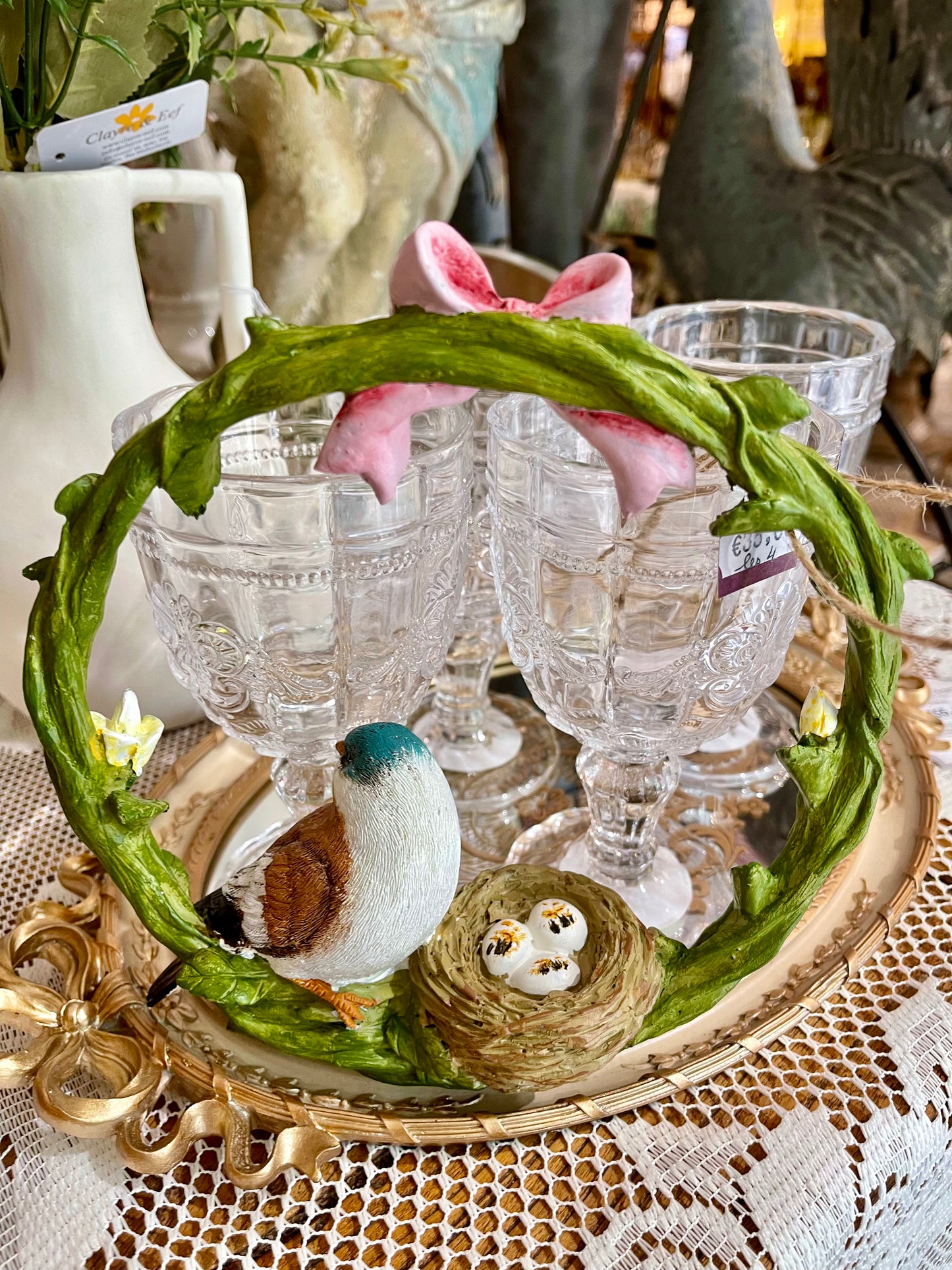 Couronne de porte romantique