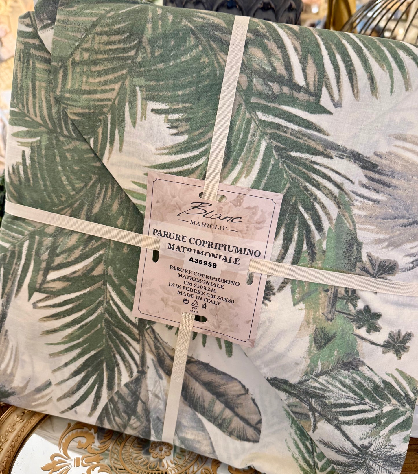 🌿 Parure de lit « Rêveries Botaniques » 🌿