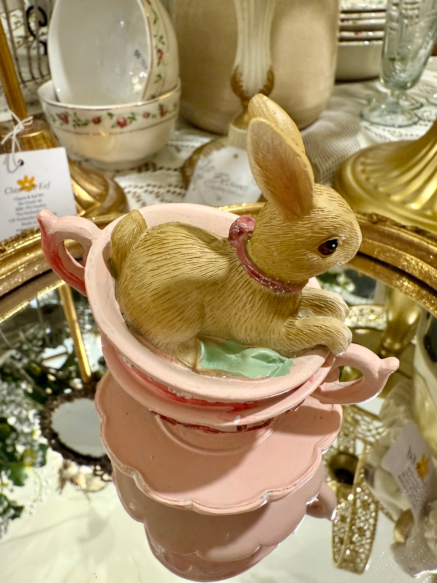 Lapinette en Tasse Rose
