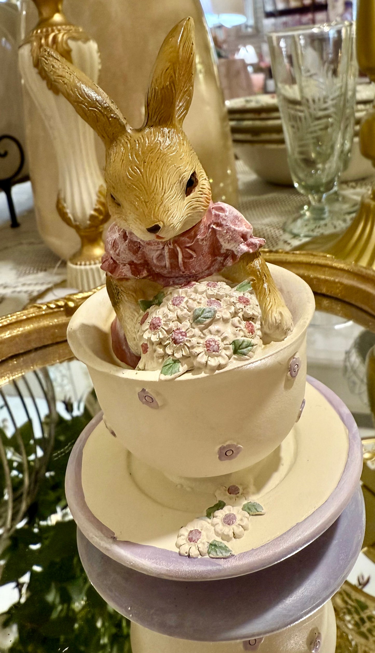 Lapinette dans sa Tasse face