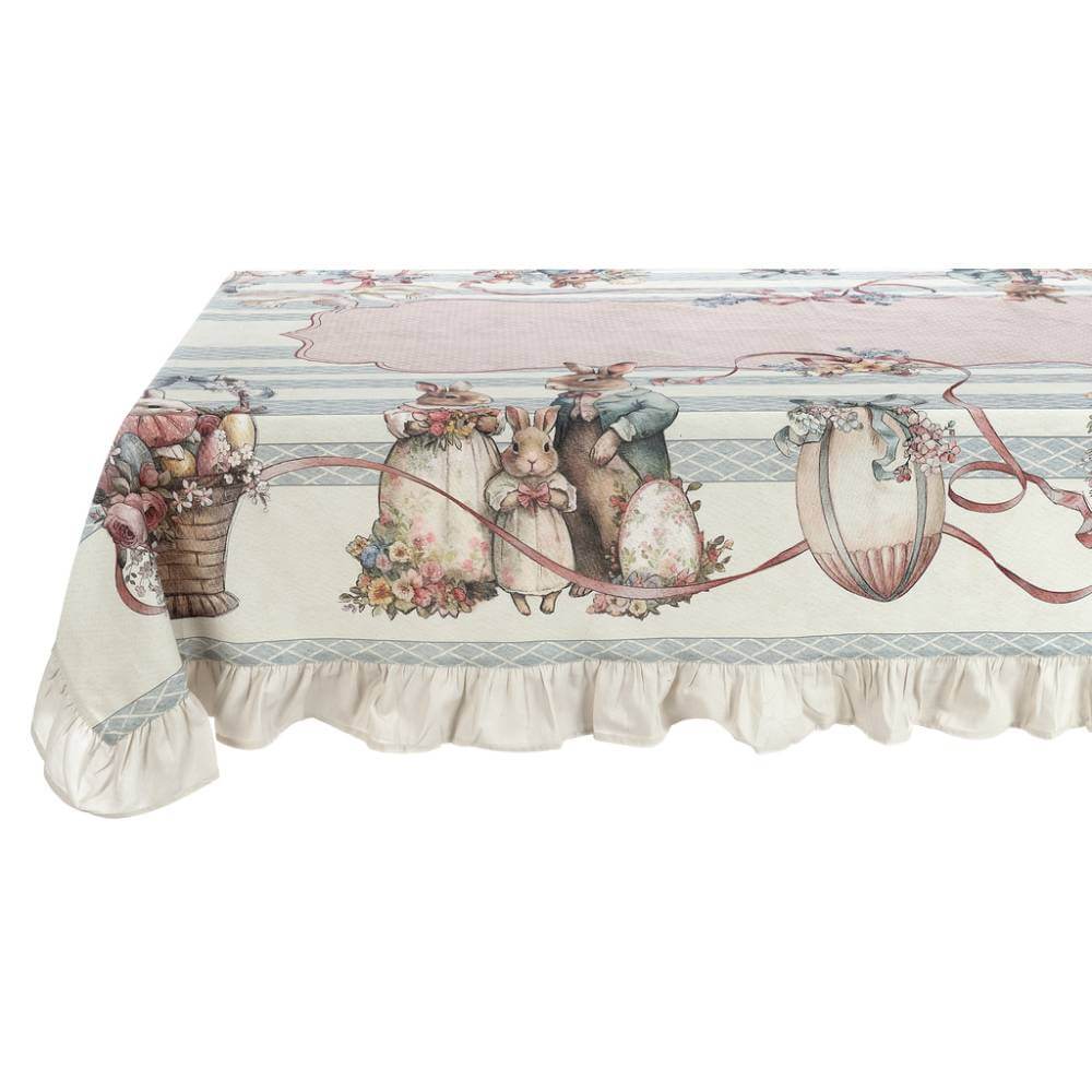 🐰 Nappe « Joyeuse Pâques »