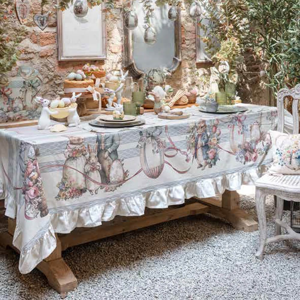 🐰 Nappe « Joyeuse Pâques »