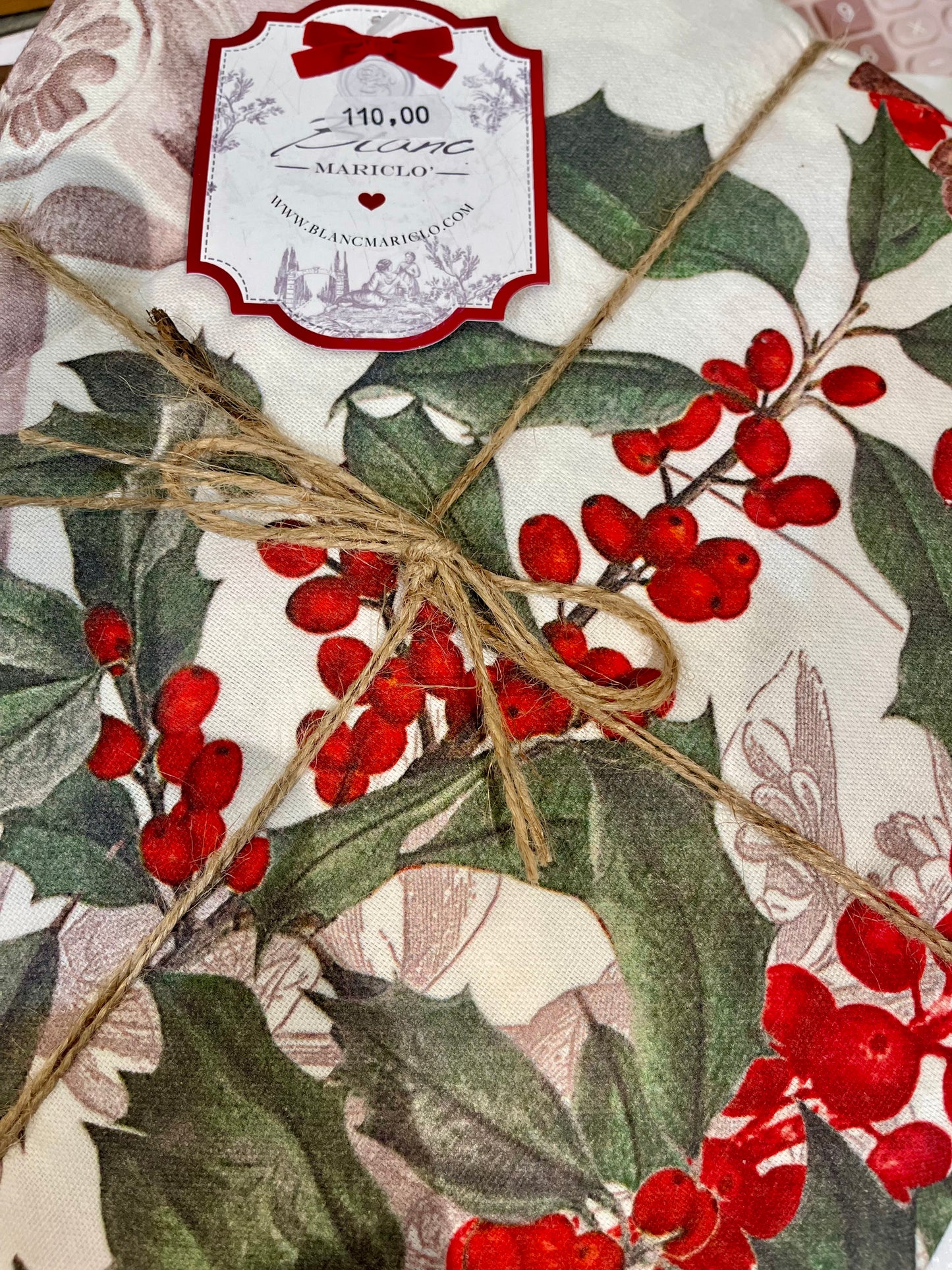 Nappe de Noël "Précieux Rubans"