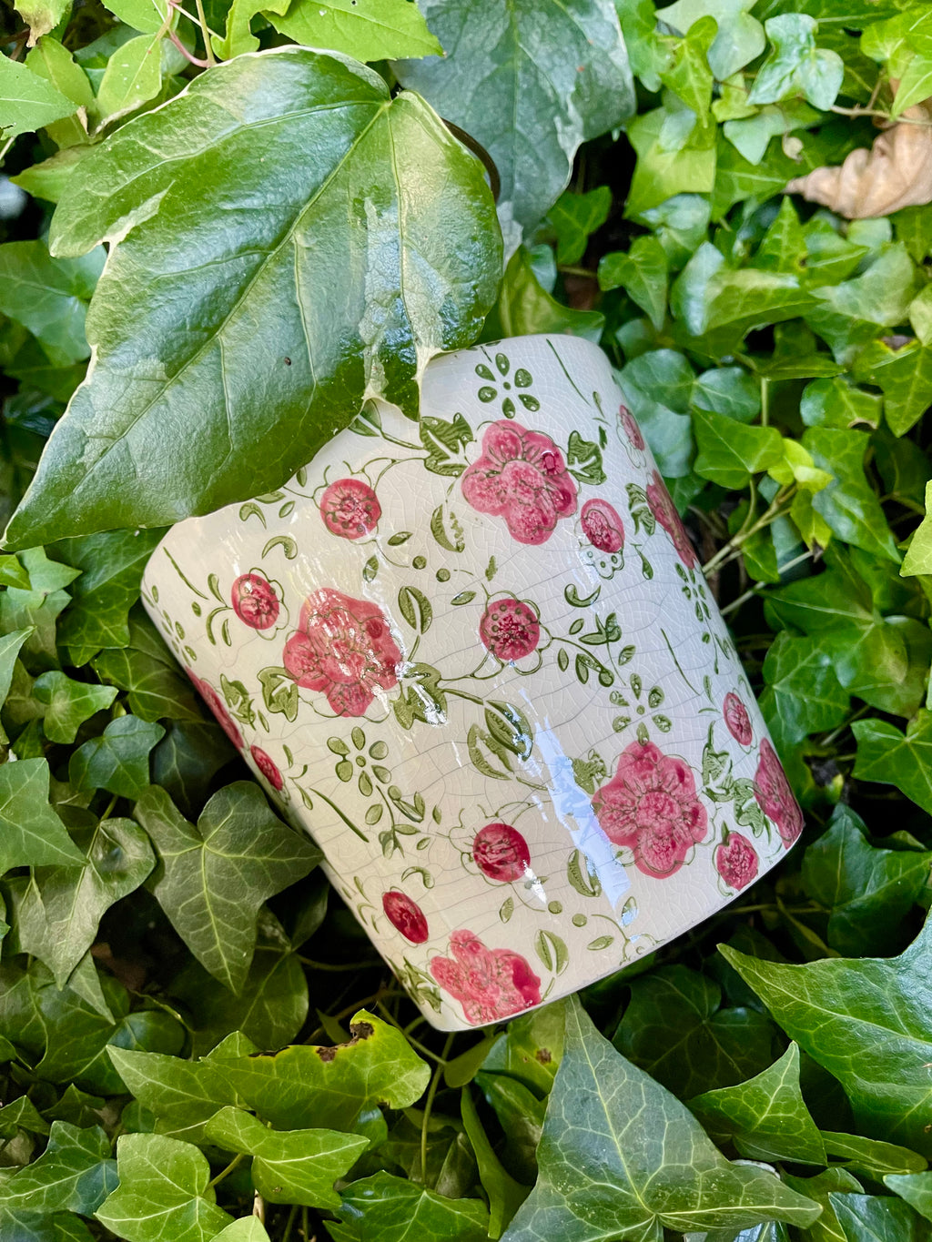 Cache pot rosa