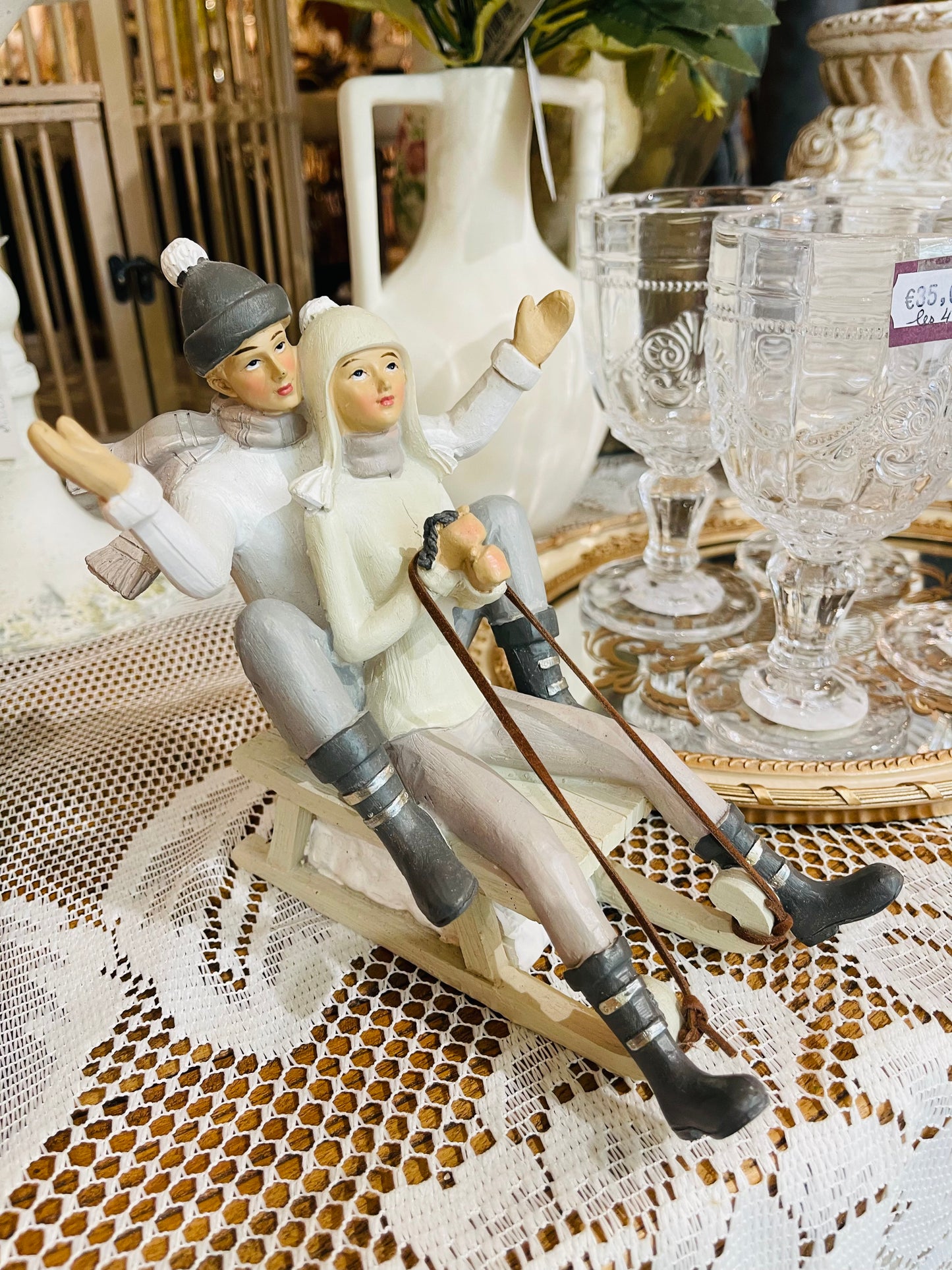 Couple en luge