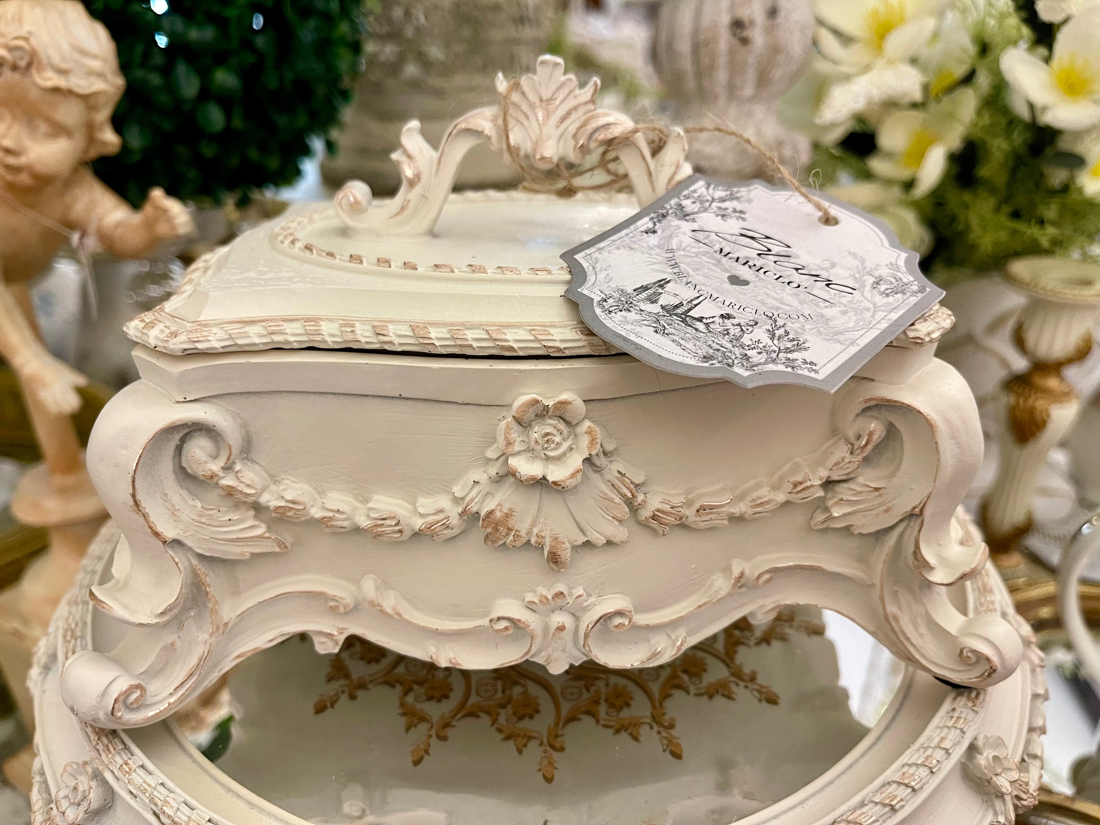 Boîte à Bijoux Blanc Mariclo