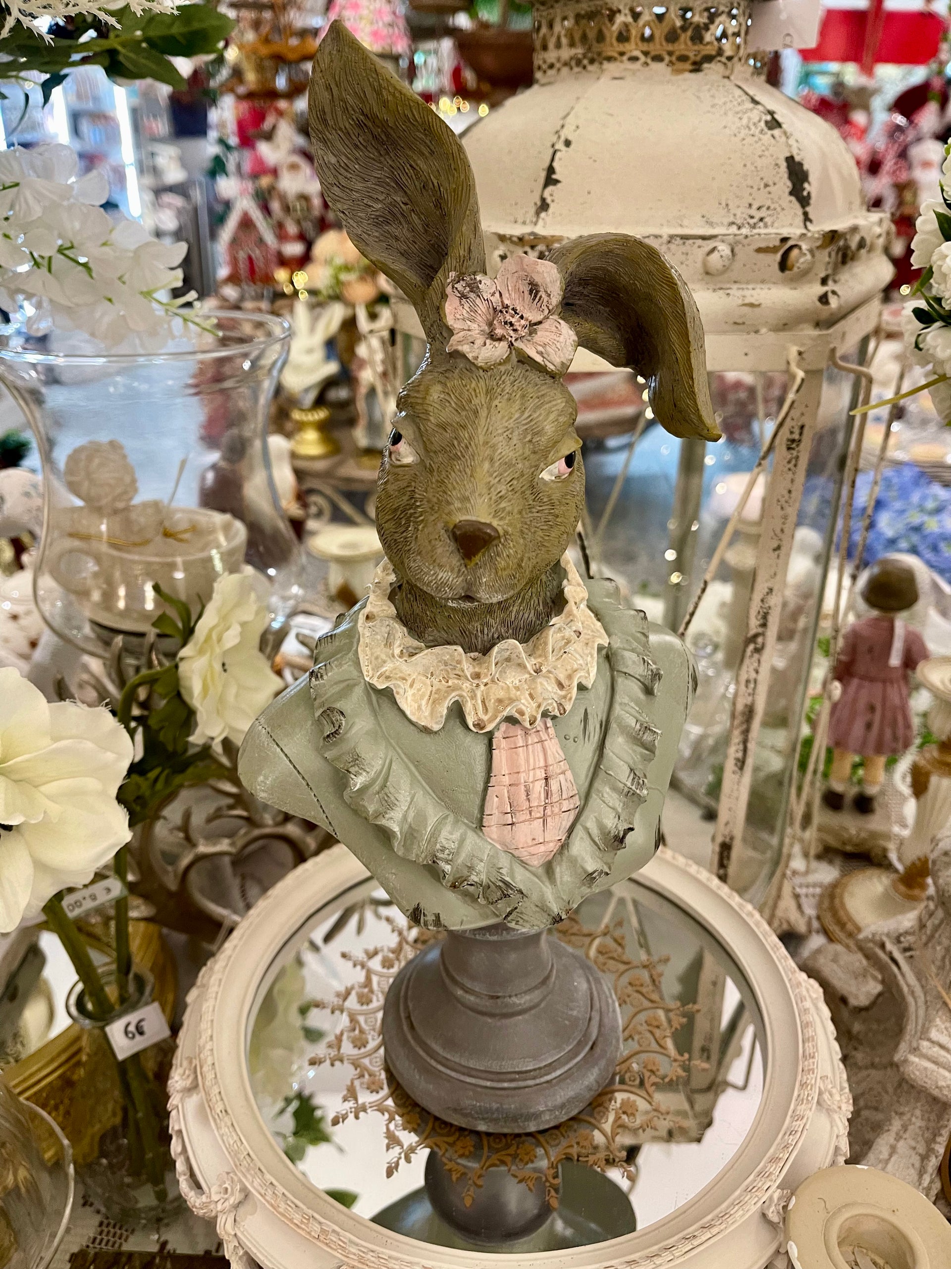 Ancienne Marotte Vintage - Tête De Lapin, Objet De Collection