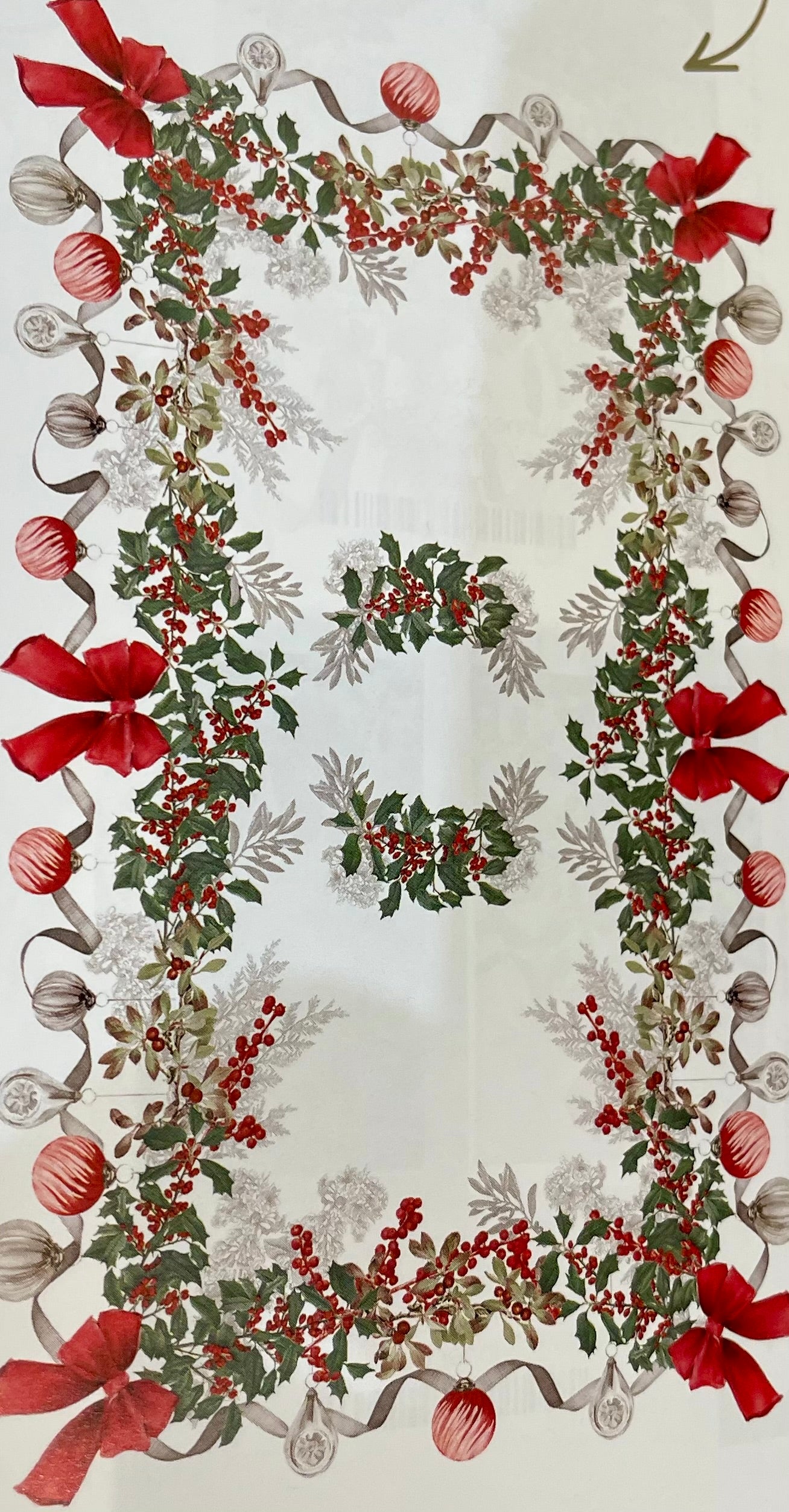 Nappe de Noël "Précieux Rubans"