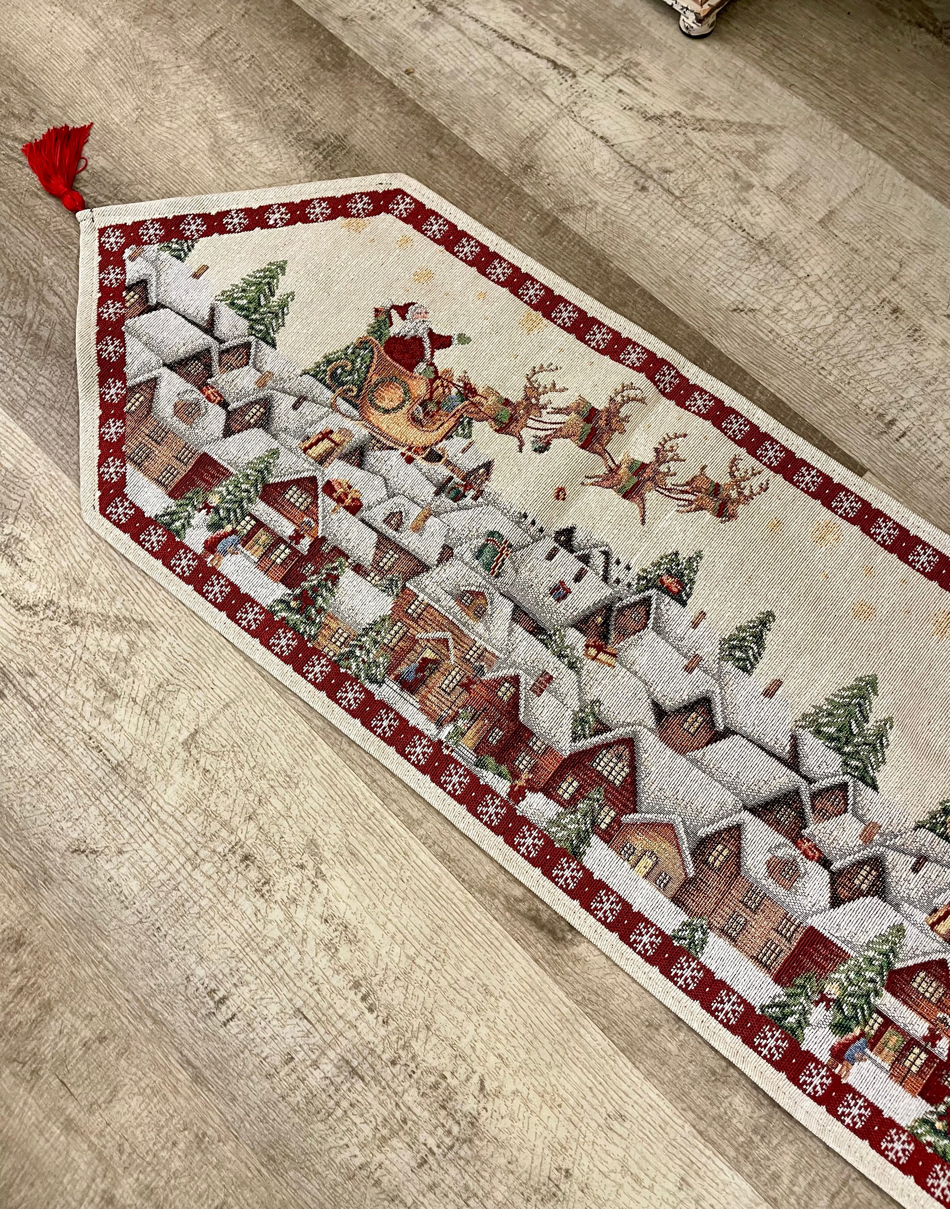 Chemin de table la route du père Noël