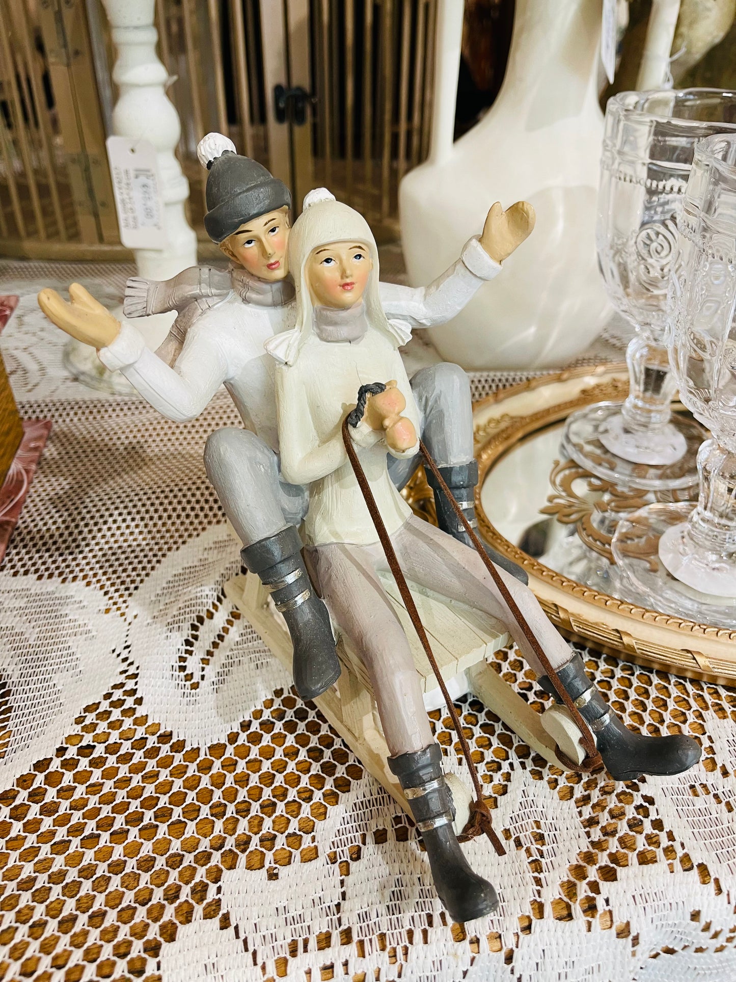 Couple en luge