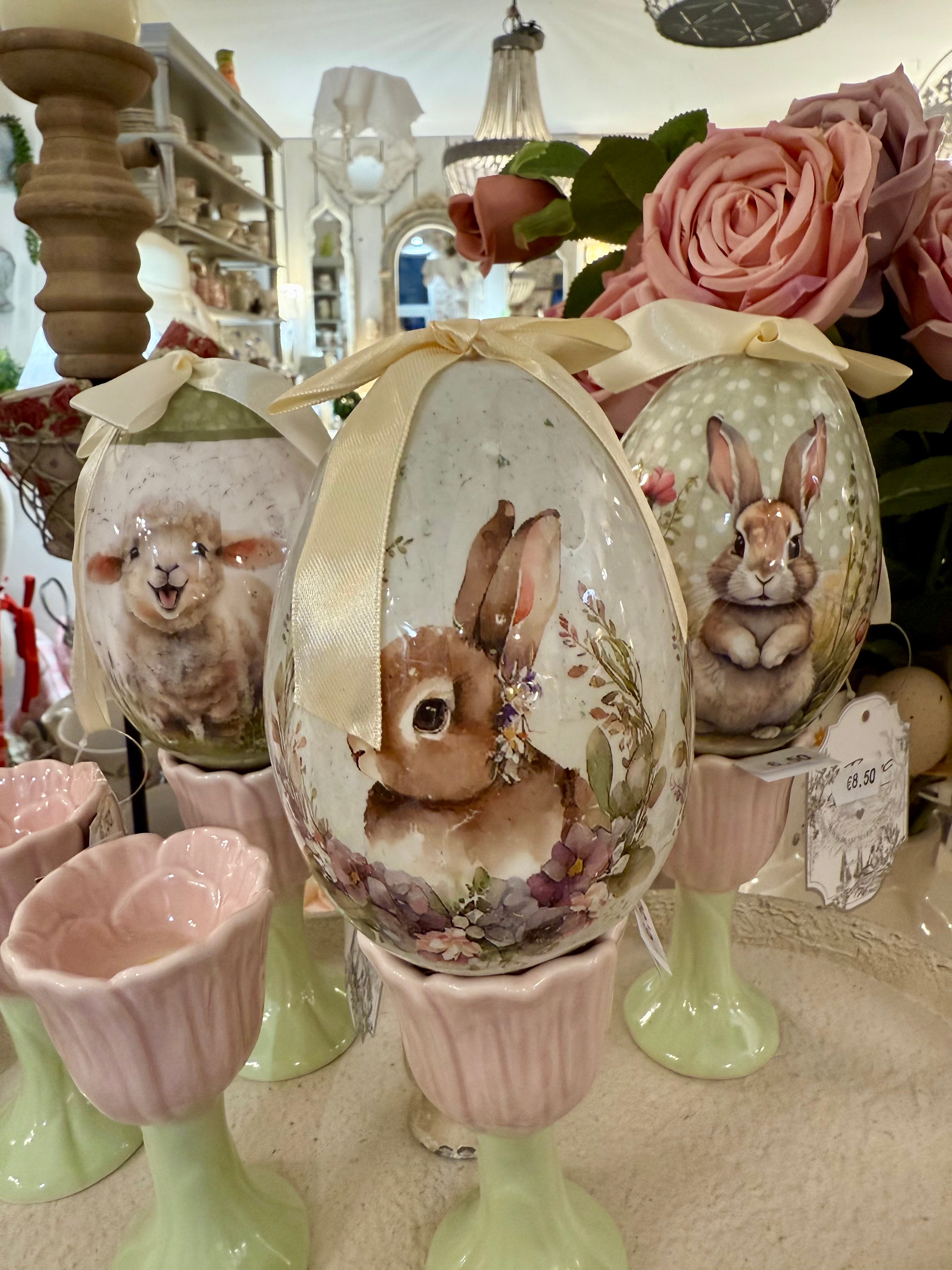 Œufs de Pâques Lapinette, Lapinou & Agneau
