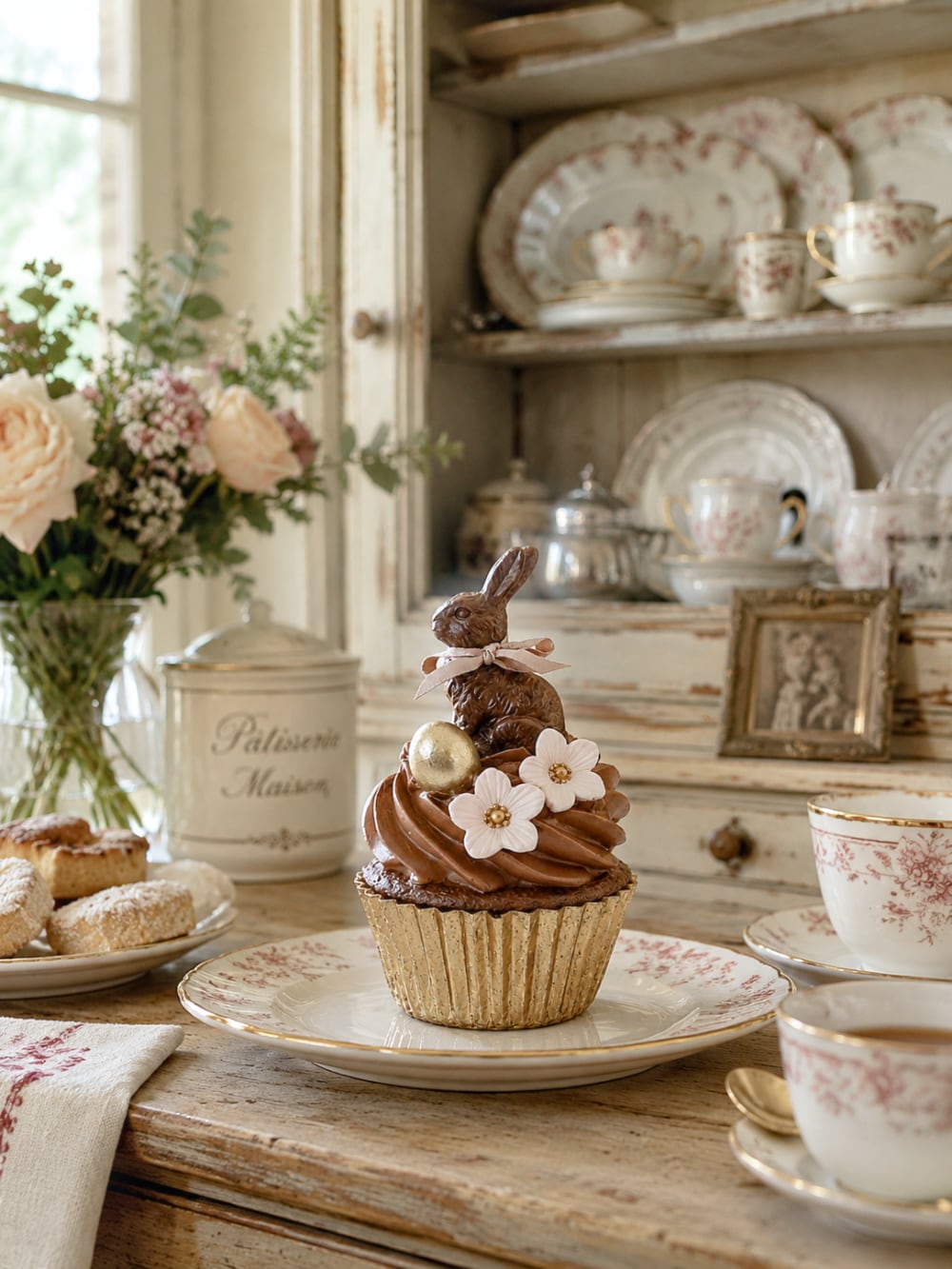 Boîte Pâtisserie Chocolat décorative au style rétro gourmand, accessoire de cuisine de charme inspiré des anciennes pâtisseries et épiceries d’autrefois