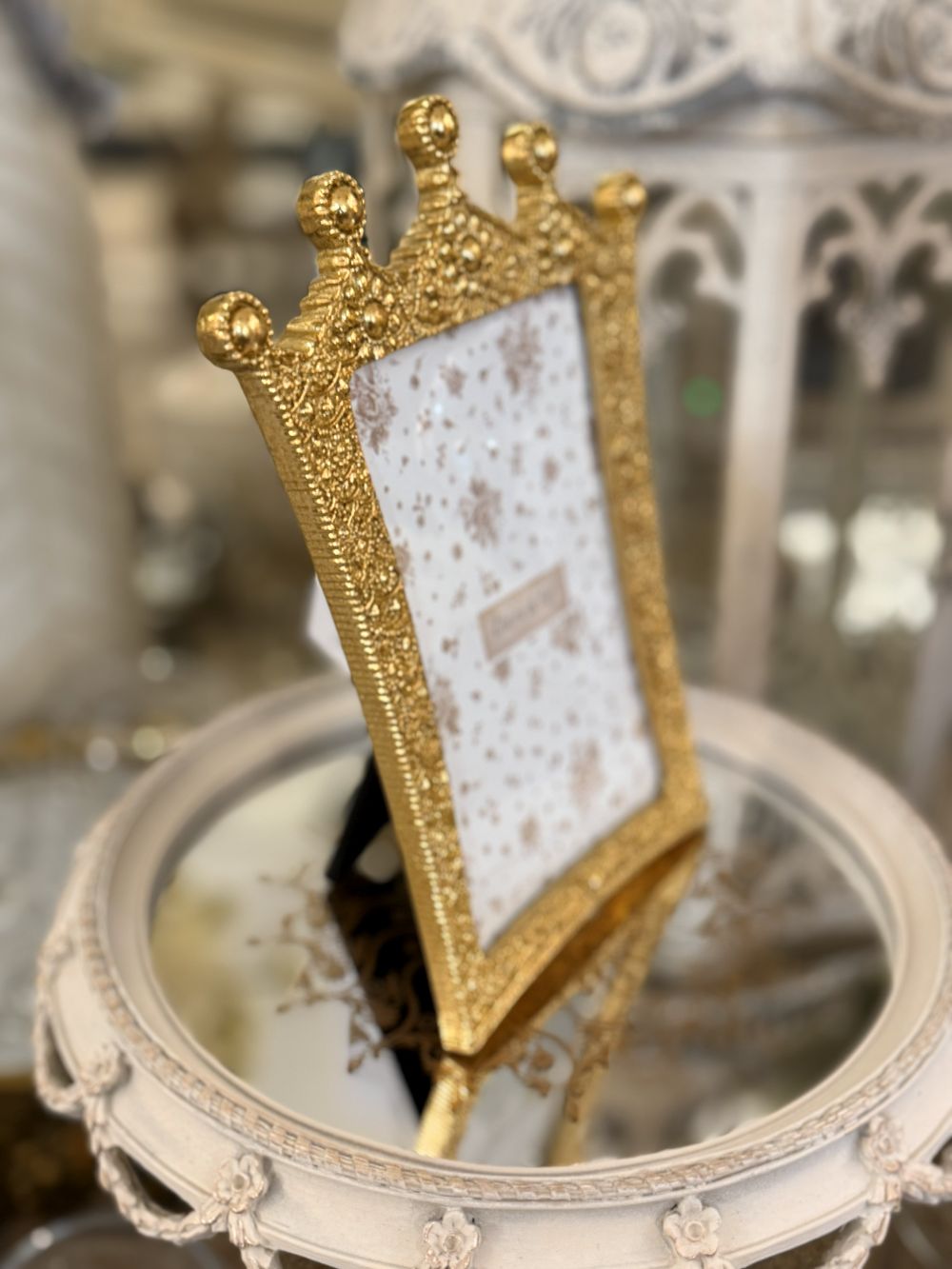 Cadre photo baroque doré style Versailles, cadre décoratif élégant aux finitions raffinées, décoration de charme et romantique pour intérieur chic