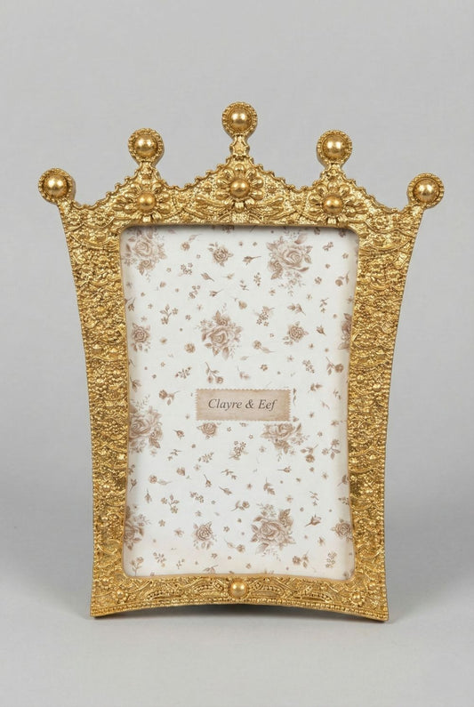 Cadre photo baroque doré style Versailles, cadre décoratif élégant aux finitions raffinées, décoration de charme et romantique pour intérieur chic