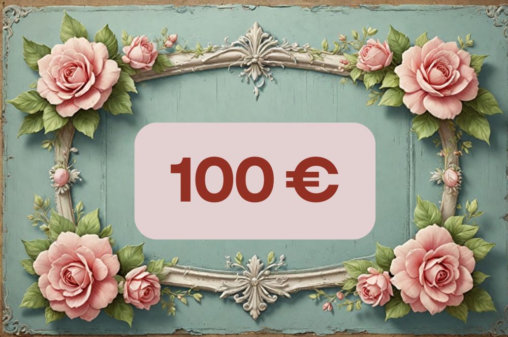 Carte cadeau décoration romantique et shabby chic, bon d’achat dématérialisé aux tons doux pour offrir un univers de charme et féérique