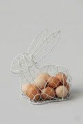 Panier à œufs décoratif Lapinou, panier de Pâques avec lapin aux tons doux, décoration de charme printanière et ambiance poétique